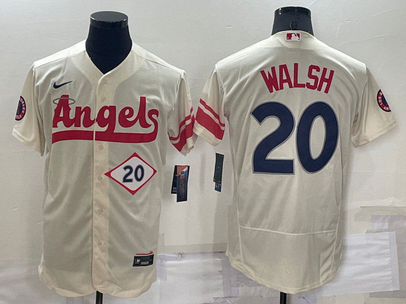 Angels 20 Jared Walsh Cream Nike 2022 City Connect Flexbase Jerseys