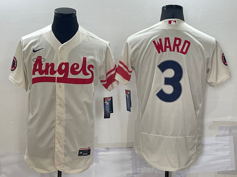 Angels 3 Taylor Ward Cream Nike 2022 City Connect Flexbase Jersey