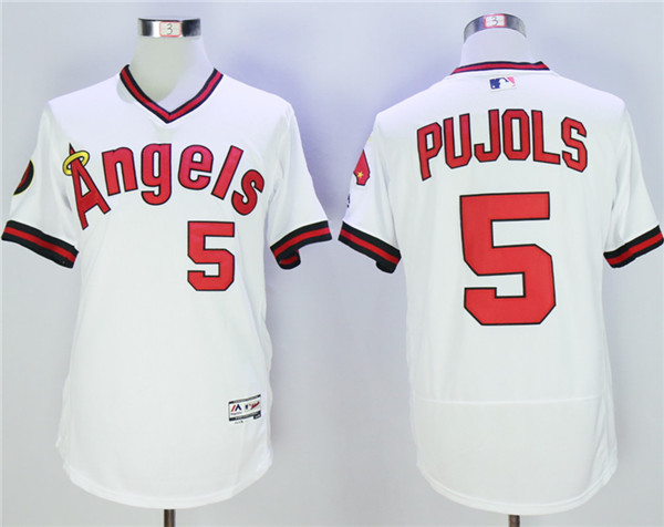 Angels Albert Pujols White Flexbase Jersey