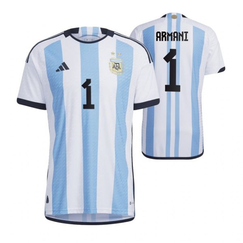 Argentina 1 ARMANI Home 2022 FIFA World Cup Thailand Soccer Jersey