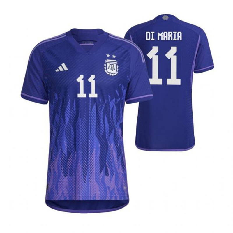 Argentina 11 DI MARIA Away 2022 FIFA World Cup Thailand Soccer Jersey