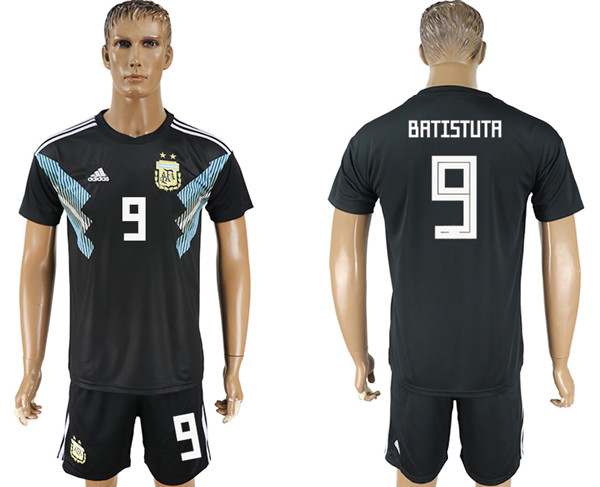 Argentina 9 BATISTUTR Away 2018 FIFA World Cup Soccer Jersey