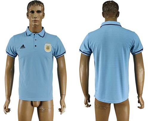 Argentina Blank Light Blue Polo Shirts