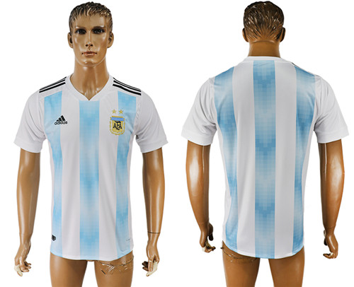 Argentina Home 2018 World Cup Thailand Soccer Jersey