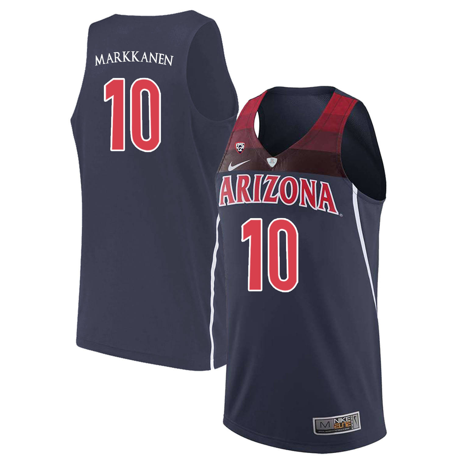 Arizona Wildcats 10 Lauri Markkanen Navy College Basketball Jersey