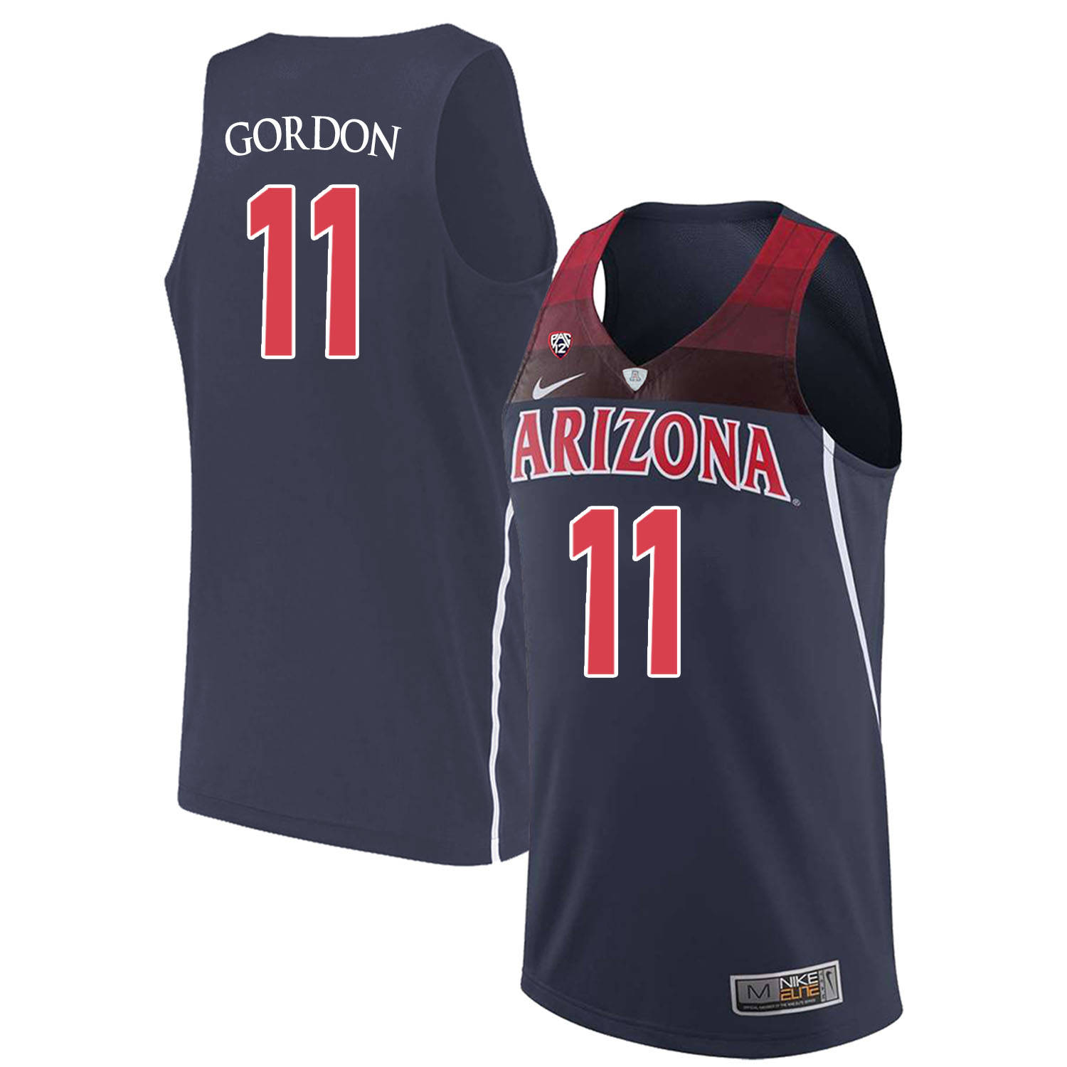 Arizona Wildcats 11 Aaron Gordon Navy College Basketball Jersey