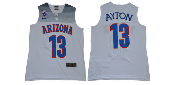 Arizona Wildcats 13 Deandre Ayton White College Basketball Jersey