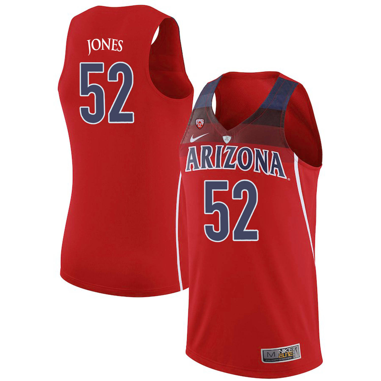Arizona Wildcats 52 Kory Jones Red College Basketball Jersey