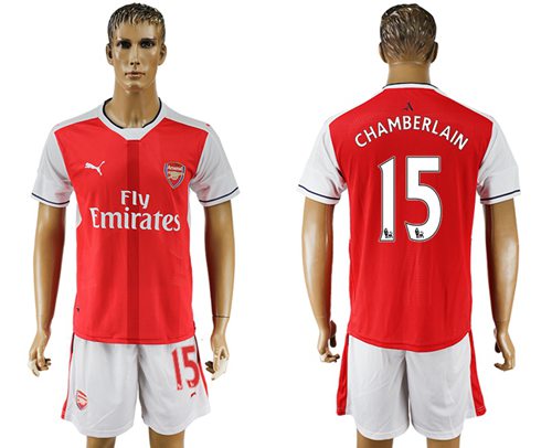 Arsenal 15 Chamberlain Home Soccer Club Jersey