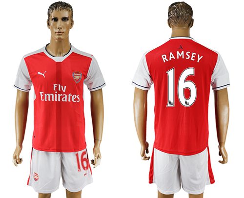 Arsenal 16 Ramsey Home Soccer Club Jersey