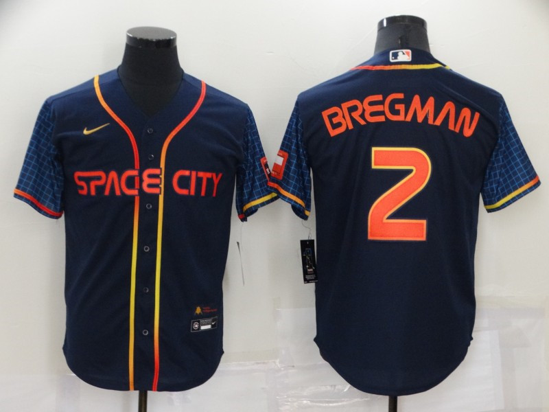 Astros 2 Alex Bregman Navy Nike 2022 City Connect Cool Base Jersey