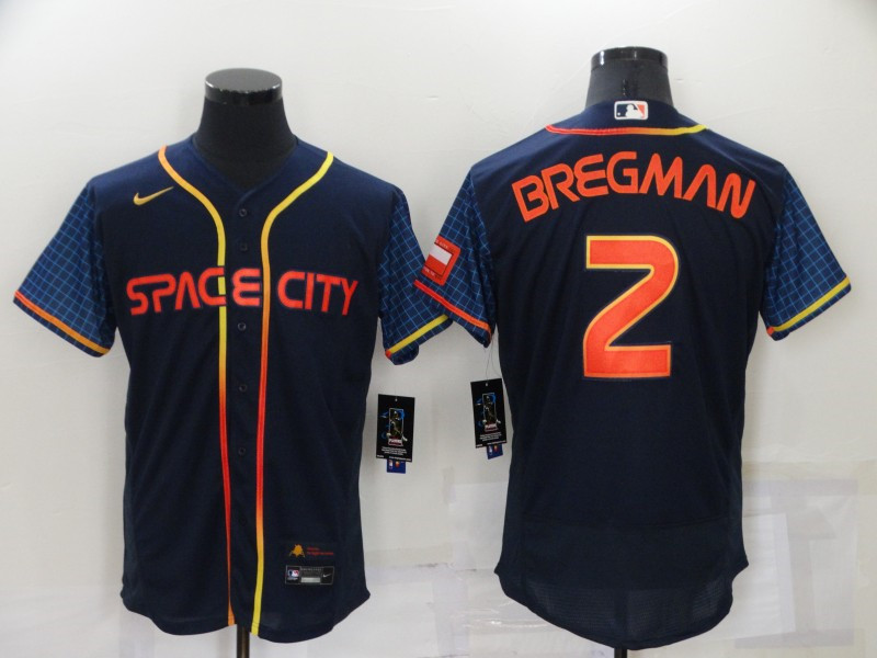 Astros 2 Alex Bregman Navy Nike 2022 City Connect Flexbase Jerseys