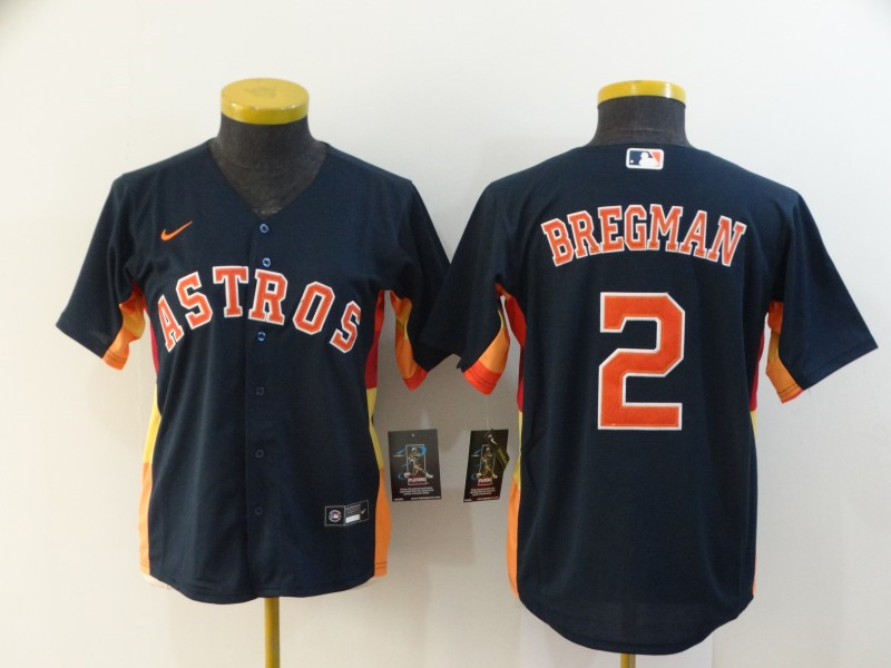 Astros 2 Alex Bregman Navy Women 2020 Nike Cool Base Jersey