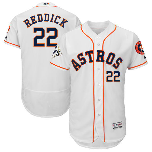 Astros 22 Josh Reddick White 2017 World Series Bound Flexbase Player Jersey