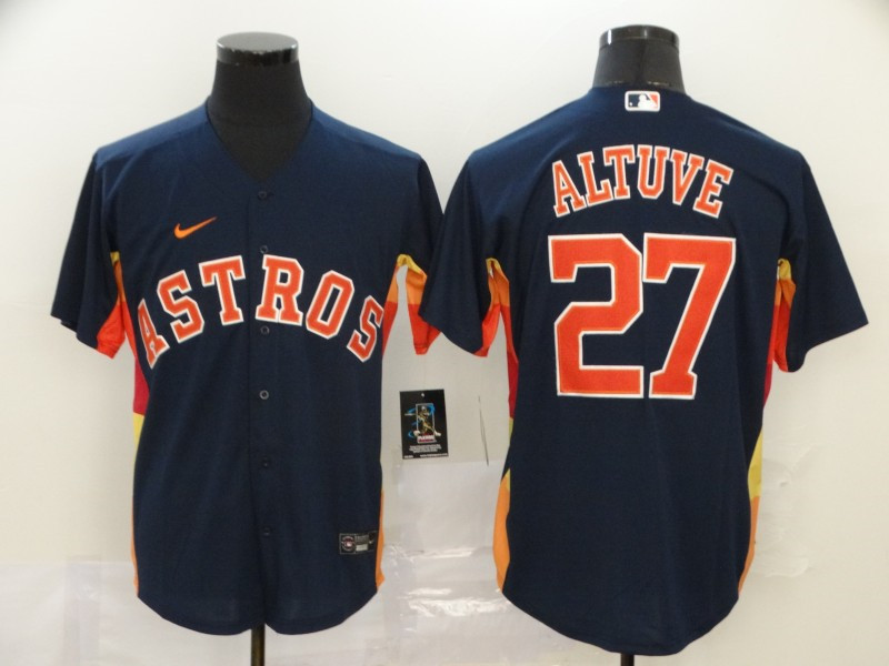 Astros 27 Jose Altuve Navy 2020 Nike Cool Base Jersey