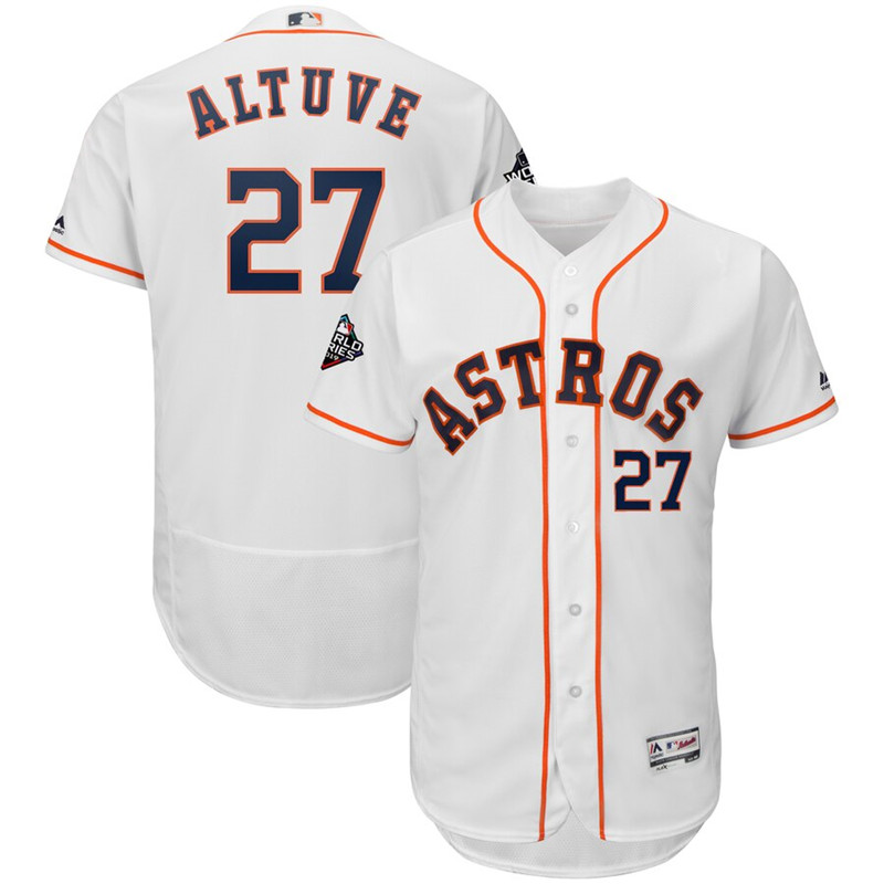 Astros 27 Jose Altuve White 2019 World Series Bound Flexbase Jersey