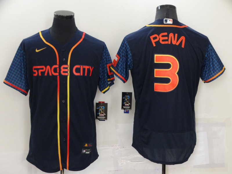 Astros 3 Jeremy Pena Navy Nike 2022 City Connect Flexbase Jerseys