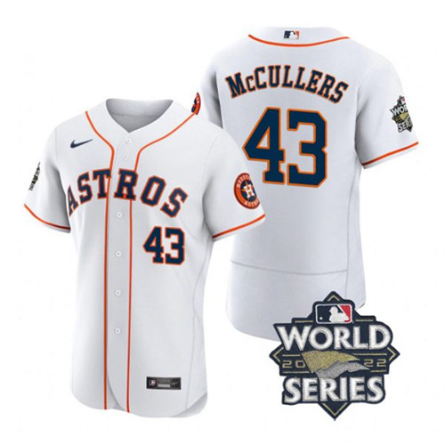 Astros 43 Lance Mccullers White Nike 2022 World Series Flexbase Jersey