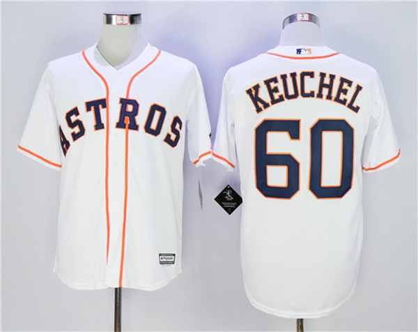 Astros 60 Dallas Keuchel White Cool Base Jersey