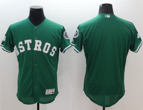 Astros Blank Green Celtic Flexbase Authentic Collection Stitched MLB Jersey