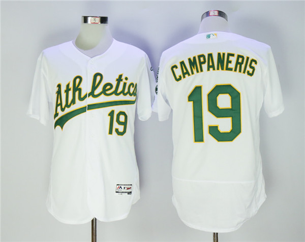 Athletics 19 Bert Campaneris White Flexbase Jersey