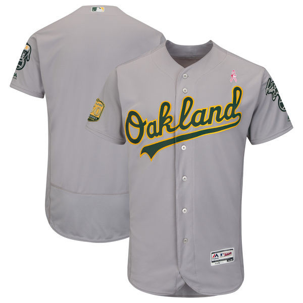 Athletics Blank Gray 2018 Mother's Day Flexbase Jersey