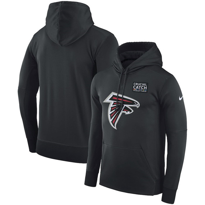 Atlanta Falcons Anthracite  Crucial Catch Performance Hoodie