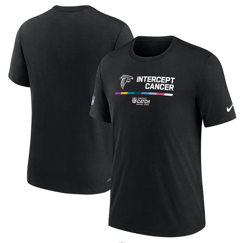 Atlanta Falcons Nike 2022 NFL Crucial Catch Performance T Shirt Black