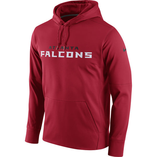 Atlanta Falcons  Circuit Wordmark Essential Performance Pullover Hoodie Hoodie Red