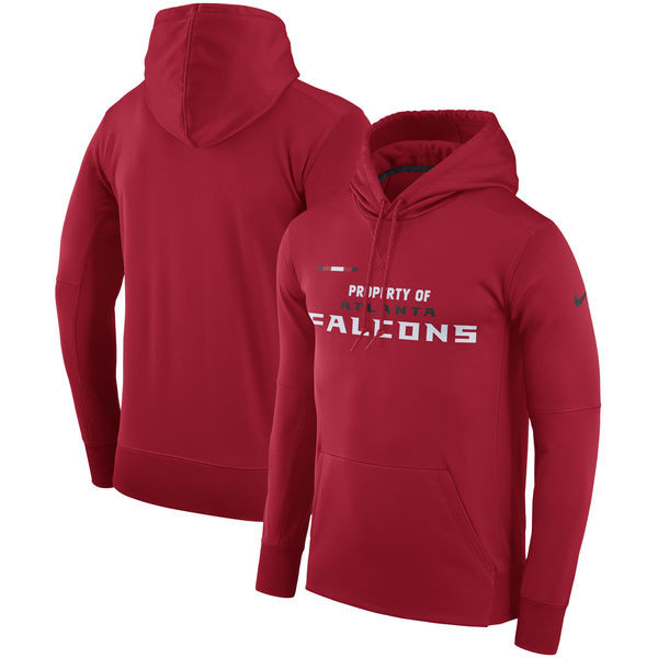 Atlanta Falcons  Property Of Performance Pullover Hoodie Red