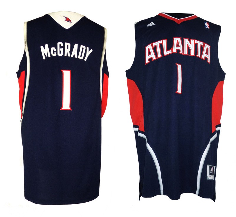 Atlanta Hawks 1 Tracy McGrady Revolution 30 Swingman Road Jersey