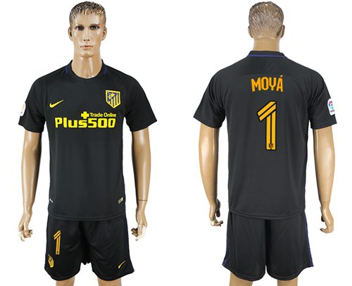 Atletico Madrid 1 Moya Away Soccer Club Jersey