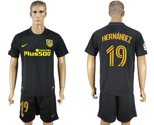 Atletico Madrid 19 Hernandez Away Soccer Club Jersey