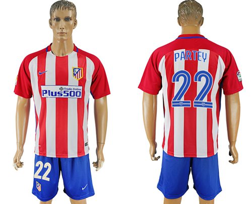 Atletico Madrid 22 Partey Home Soccer Club Jersey