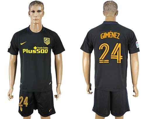 Atletico Madrid 24 Gimenez Away Soccer Club Jersey