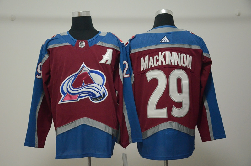 Avalanche 29 Nathan MacKinnon Burgundy With A Patch  Jersey