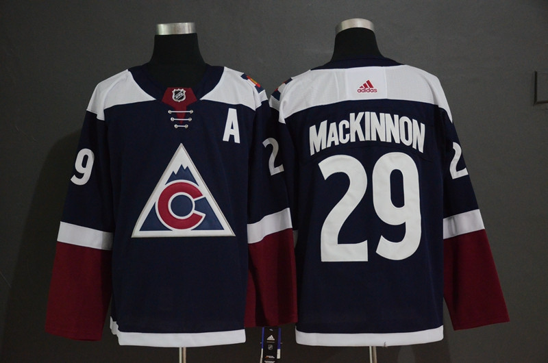 Avalanche 29 Nathan MacKinnon Navy Alternate  Jersey