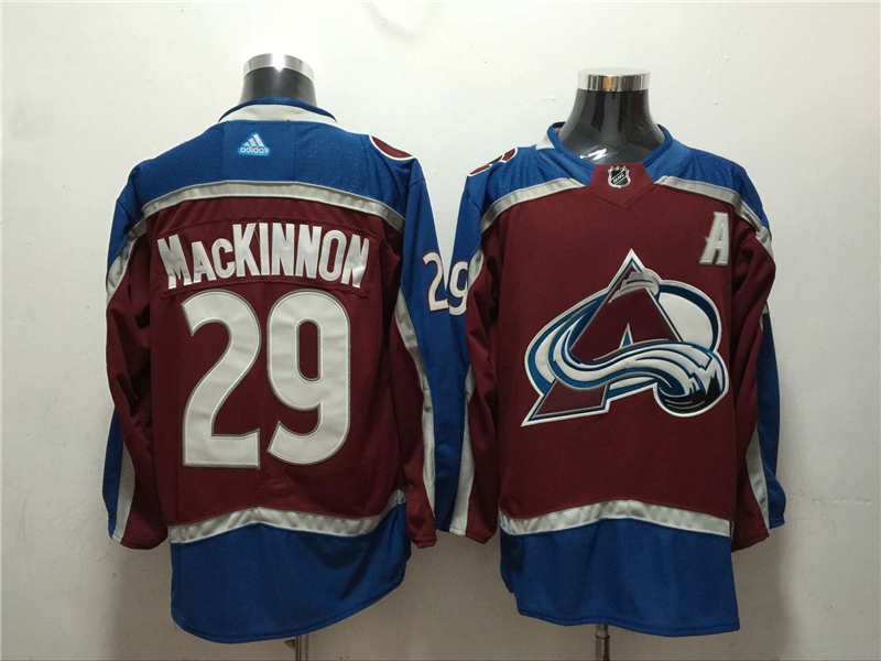 Avalanche 29 Nathan MacKinnon Red  Jersey