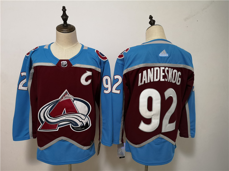 Avalanche 92 Gabriel Landeskog Burgundy  Jersey