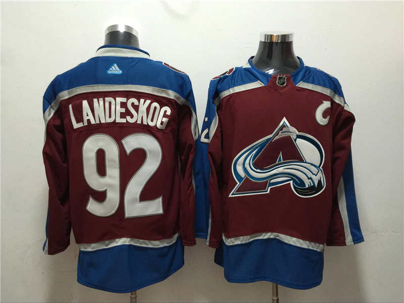 Avalanche 92 Gabriel Landeskog Red  Jersey