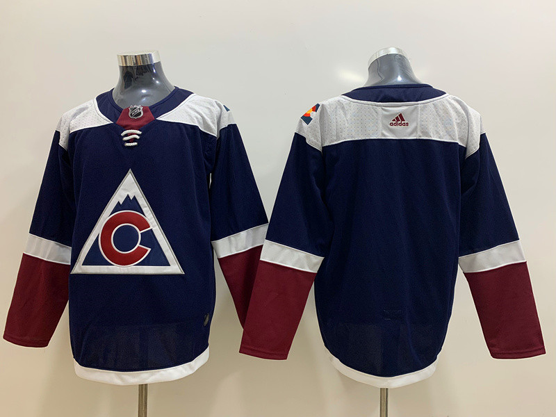 Avalanche Blank Navy Alternate Adidas Jersey