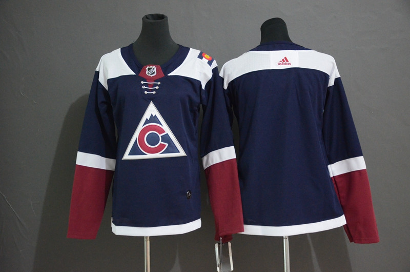 Avalanche Blank Navy Youth Alternate  Jersey