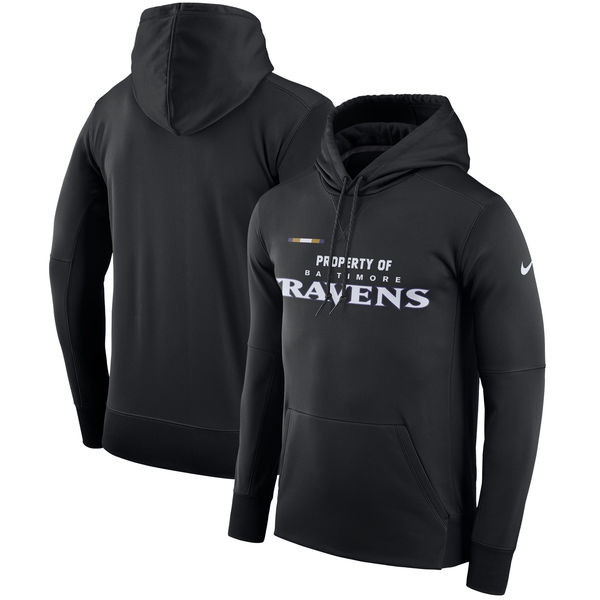 Baltimore Ravens  Property Of Performance Pullover Hoodie Black