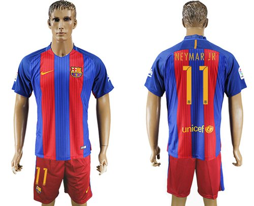 Barcelona 11 Neymar Jr Home Soccer Club Jersey