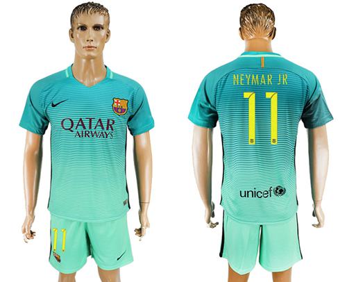 Barcelona 11 Neymar Jr Sec Away Soccer Club Jersey