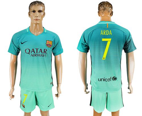 Barcelona 7 Arda Sec Away Soccer Club Jersey