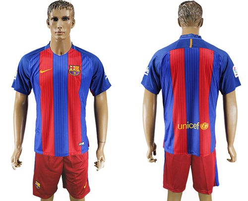 Barcelona Blank Home Soccer Club Jersey