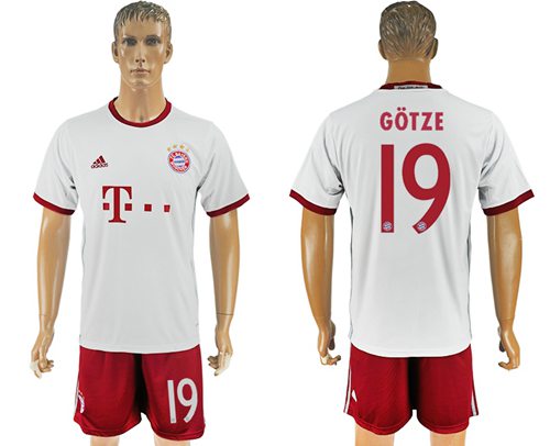 Bayern Munchen 19 Gotze Sec Away Soccer Club Jersey