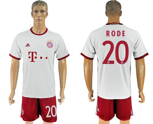 Bayern Munchen 20 Rode Sec Away Soccer Club Jersey