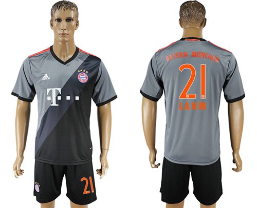 Bayern Munchen 21 Lahm Away Soccer Club Jersey